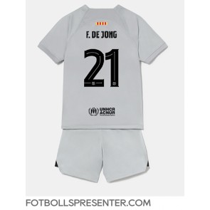 Barcelona Frenkie de Jong #21 Tredje tröja Barn 2022-23 Kortärmad (+ korta byxor)